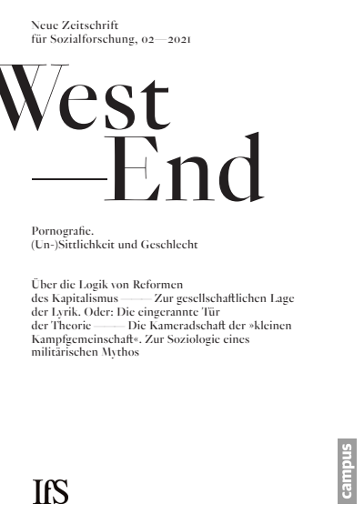 Cover der Ausgabe: WestEnd Jahrgang 18 (2021), Heft 2
