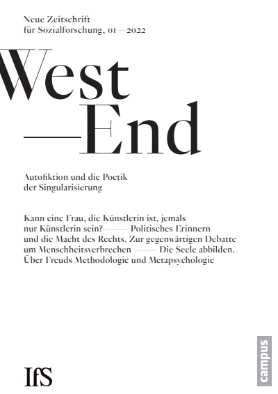 Cover der Ausgabe: WestEnd Jahrgang 19 (2022), Heft 1