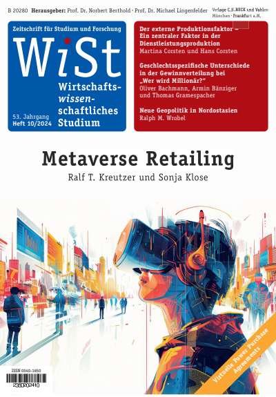 Cover of Volume: WiSt - Wirtschaftswissenschaftliches Studium Volume 53 (2024), Edition 10