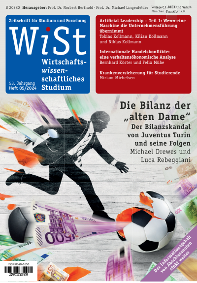 Cover of Volume: WiSt - Wirtschaftswissenschaftliches Studium Volume 53 (2024), Edition 5