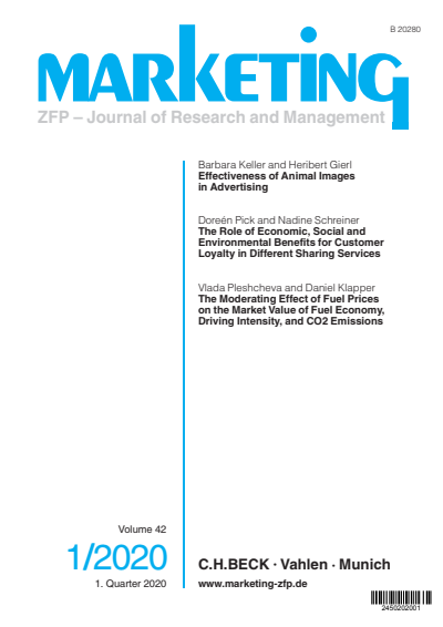 Cover of Volume: Marketing ZFP Volume 42 (2020), Edition 1