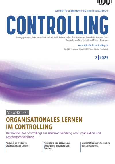 Cover der Ausgabe: Controlling Jahrgang 35 (2023), Heft 2