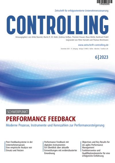 Cover der Ausgabe: Controlling Jahrgang 35 (2023), Heft 6