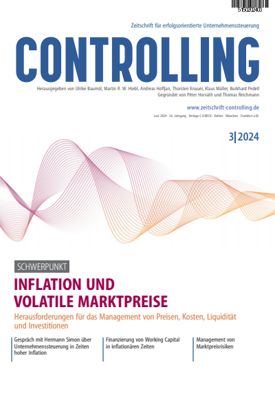 Cover der Ausgabe: Controlling Jahrgang 36 (2024), Heft 3