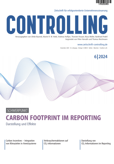 Cover der Ausgabe: Controlling Jahrgang 36 (2024), Heft 6