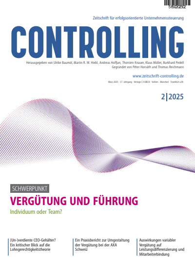 Cover der Ausgabe: Controlling Jahrgang 37 (2025), Heft 2