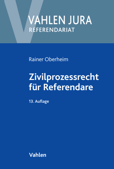 Cover des Buchs: Zivilprozessrecht für Referendare