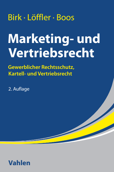 Cover des Buchs: Marketing- und Vertriebsrecht