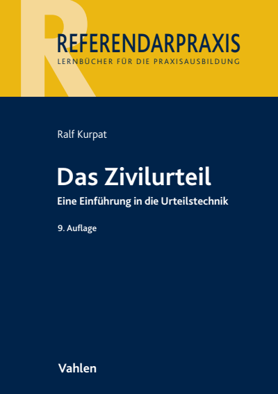 Cover des Buchs: Das Zivilurteil