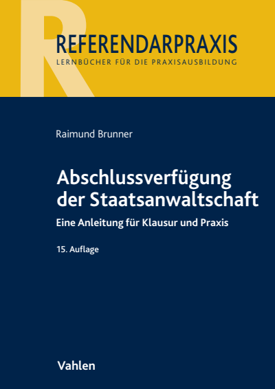 Cover des Buchs: Abschlussverfügung der Staatsanwaltschaft
