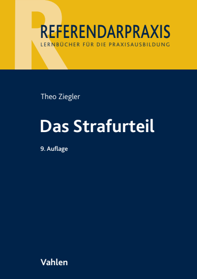 Cover des Buchs: Das Strafurteil