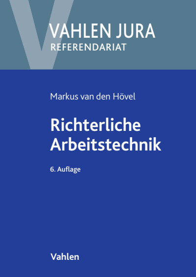 Cover des Buchs: Richterliche Arbeitstechnik