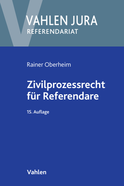 Cover des Buchs: Zivilprozessrecht für Referendare