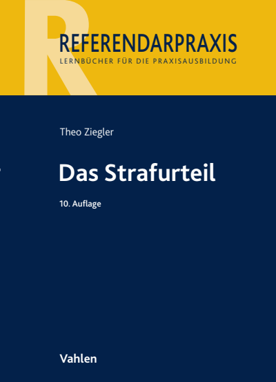 Cover des Buchs: Das Strafurteil