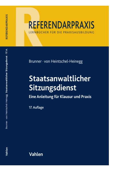 Cover des Buchs: Staatsanwaltlicher Sitzungsdienst