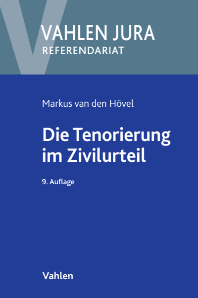 Cover des Buchs: Die Tenorierung im Zivilurteil