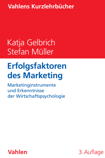 Cover des Buchs: Erfolgsfaktoren des Marketing