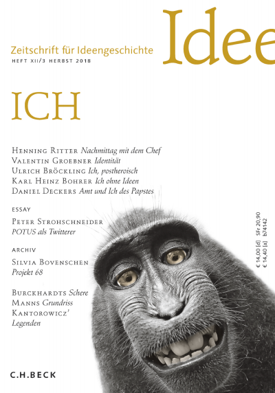Cover of Volume: Zeitschrift für Ideengeschichte Volume 12 (2018), Edition 3