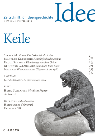 Cover of Volume: Zeitschrift für Ideengeschichte Volume 12 (2018), Edition 4