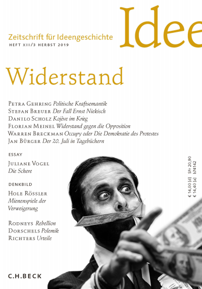 Cover of Volume: Zeitschrift für Ideengeschichte Volume 13 (2019), Edition 3