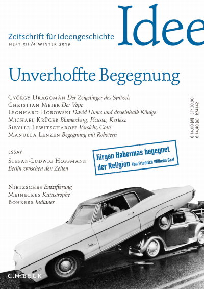 Cover of Volume: Zeitschrift für Ideengeschichte Volume 13 (2019), Edition 4