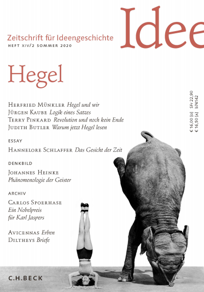 Cover of Volume: Zeitschrift für Ideengeschichte Volume 14 (2020), Edition 2