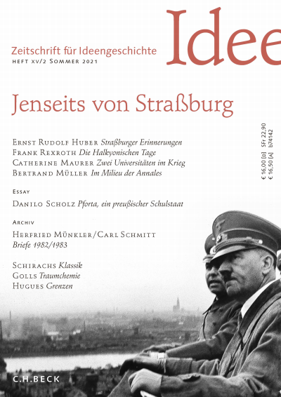 Cover of Volume: Zeitschrift für Ideengeschichte Volume 15 (2021), Edition 2