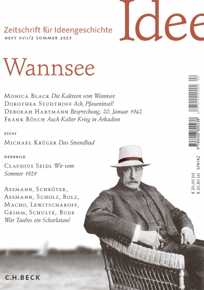 Cover der Ausgabe: Zeitschrift für Ideengeschichte Jahrgang 17 (2023), Heft 2
