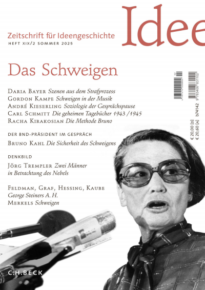 Cover der Ausgabe: Zeitschrift für Ideengeschichte Jahrgang 19 (2025), Heft 2