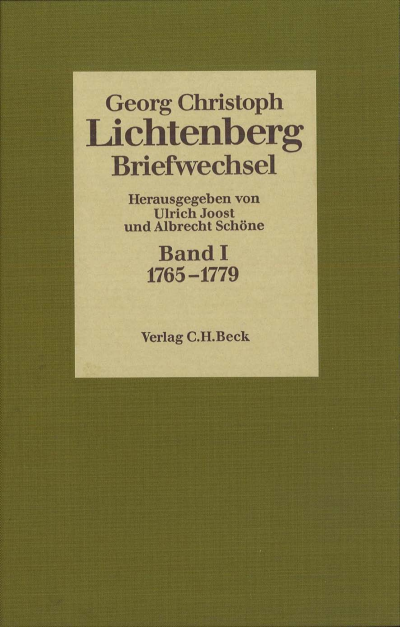 Cover des Buchs: Lichtenberg Briefwechsel Bd. 1: 1765-1779