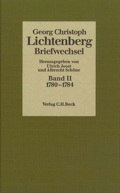 Cover des Buchs: Lichtenberg Briefwechsel Bd. 2: 1780-1784