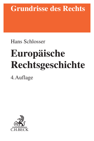 Cover des Buchs: Europäische Rechtsgeschichte