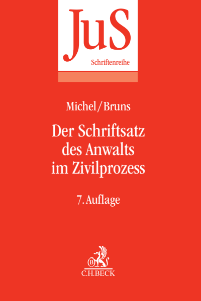 Cover des Buchs: Der Schriftsatz des Anwalts im Zivilprozess