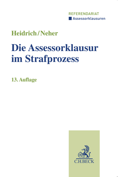 Cover des Buchs: Die Assessorklausur im Strafprozess