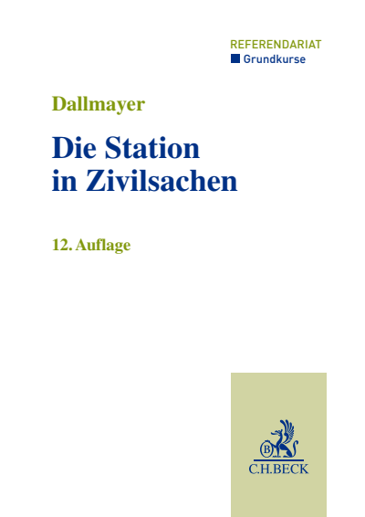 Cover des Buchs: Die Station in Zivilsachen