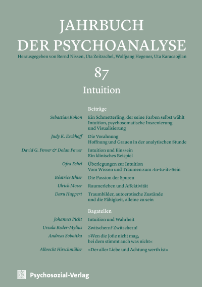 Cover der Ausgabe: Jahrbuch der Psychoanalyse Jahrgang 64 (2023), Heft 2