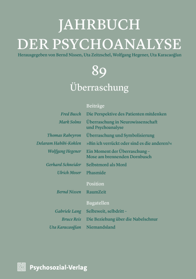 Cover der Ausgabe: Jahrbuch der Psychoanalyse Jahrgang 65 (2024), Heft 2