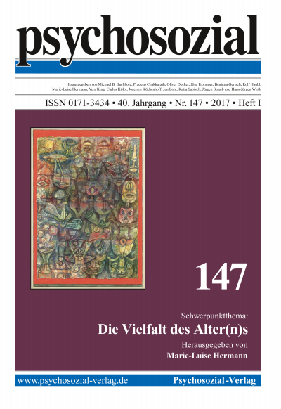 Cover of Volume: psychosozial Volume 40 (2017), Edition 1