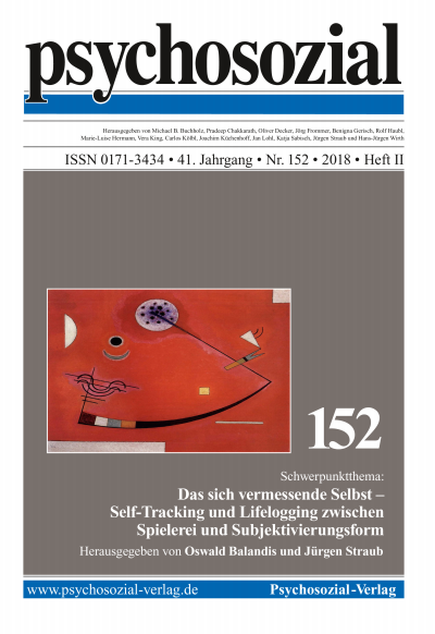 Cover of Volume: psychosozial Volume 41 (2018), Edition 2