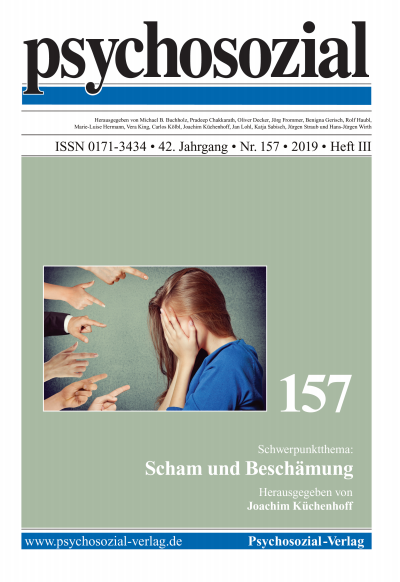 Cover of Volume: psychosozial Volume 42 (2019), Edition 3