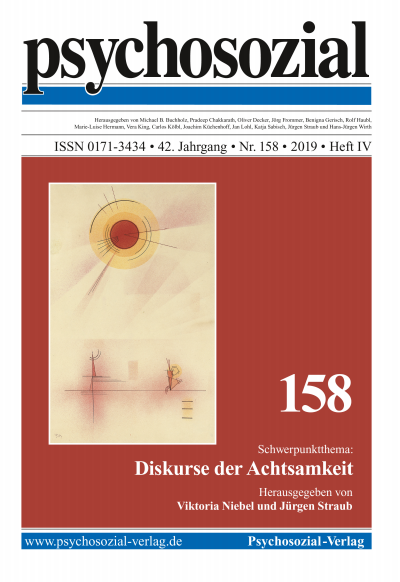 Cover of Volume: psychosozial Volume 42 (2019), Edition 4