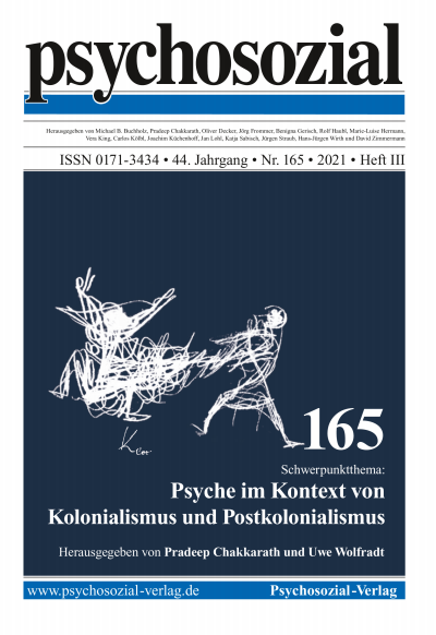 Cover der Ausgabe: psychosozial Jahrgang 44 (2021), Heft 3