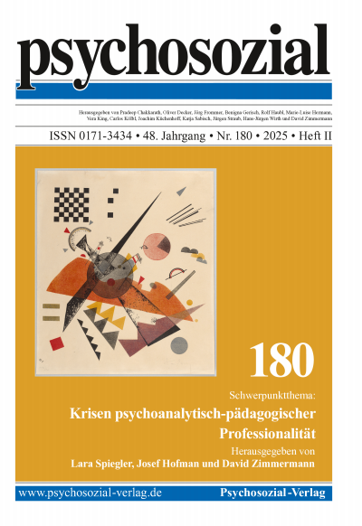 Cover der Ausgabe: psychosozial Jahrgang 48 (2025), Heft 2