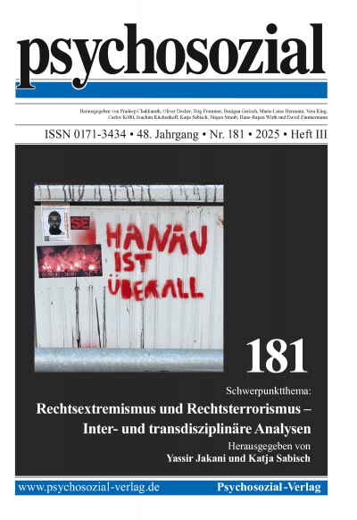 Cover der Ausgabe: psychosozial Jahrgang 48 (2025), Heft 3