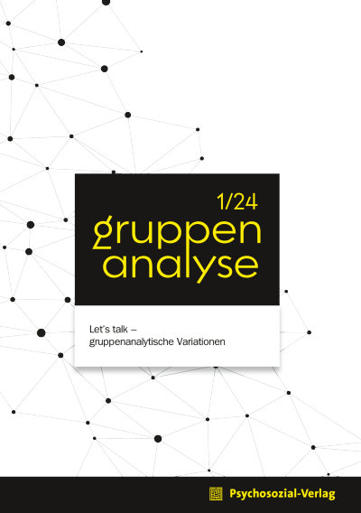 Cover der Ausgabe: gruppenanalyse Jahrgang 34 (2024), Heft 1
