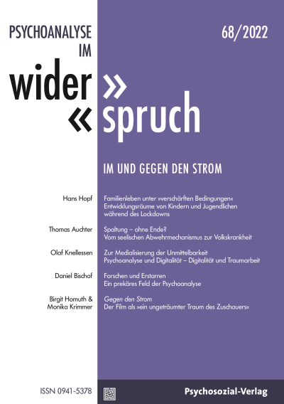 Cover der Ausgabe: Psychoanalyse im Widerspruch Jahrgang 34 (2022), Heft 2