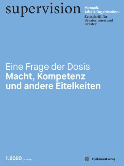 Cover der Ausgabe: supervision Jahrgang 38 (2020), Heft 1