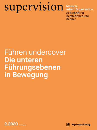 Cover der Ausgabe: supervision Jahrgang 38 (2020), Heft 2