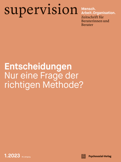 Cover der Ausgabe: supervision Jahrgang 41 (2023), Heft 1
