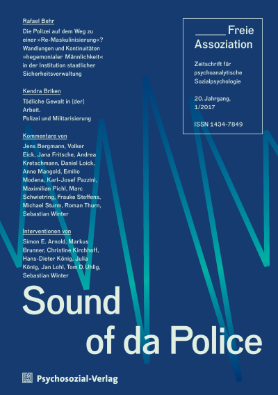 Cover of Volume: Freie Assoziation Volume 20 (2017), Edition 1